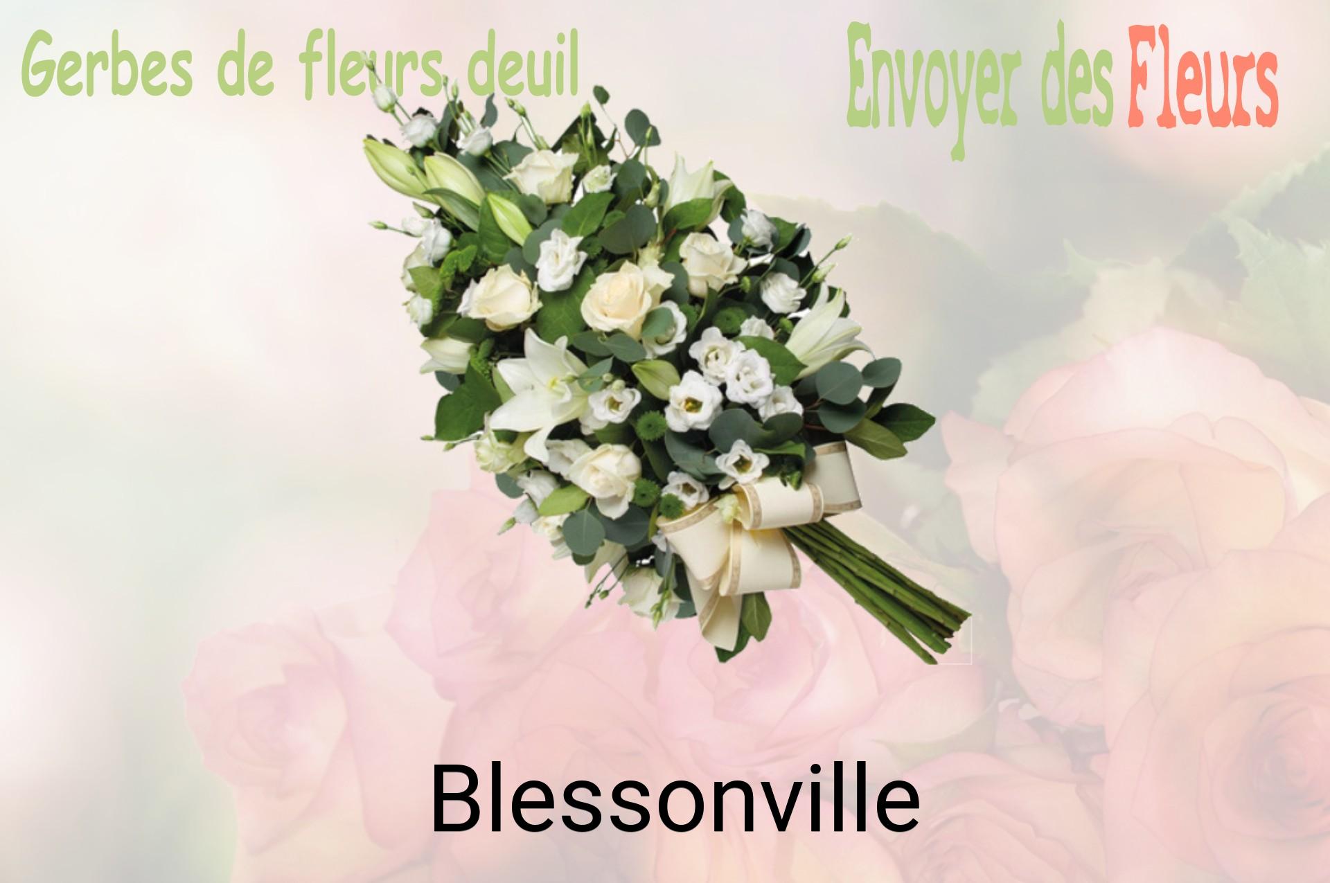 Gerbe de fleurs de deuil livrée à Blessonville